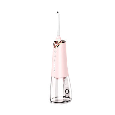 Handheld 5V Cordless Oral Irrigator / Water Teeth Cleaner Pink 265g High Pressure