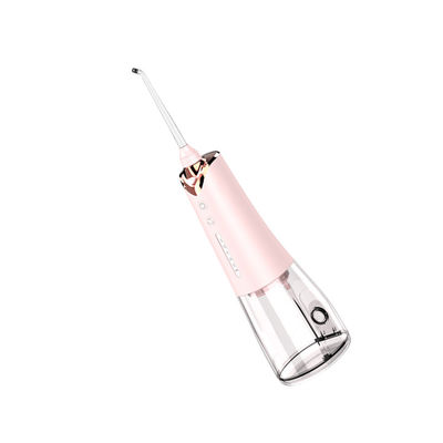 Handheld 5V Cordless Oral Irrigator / Water Teeth Cleaner Pink 265g High Pressure